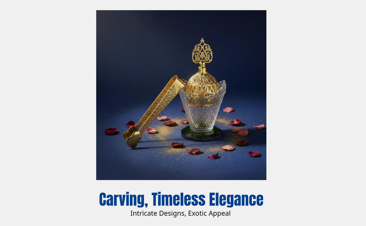 Colorful Base Crystal Glass Incense Burner, Arabic Craft, Geometric Design, Home Decoration