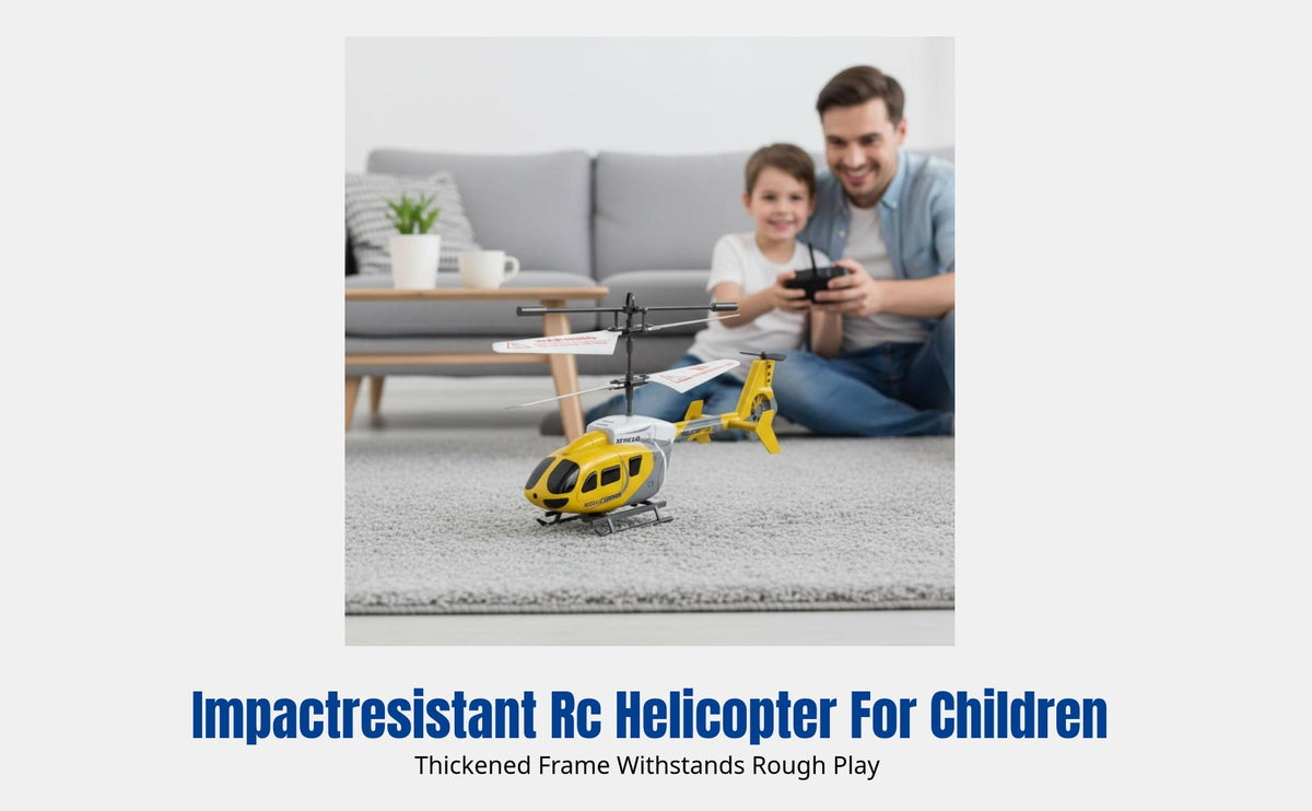 Remote Control Helicopter, 2.5 Band RC Aircraft, USB Rechargeable, Collision Resistant, Electric Toy, Alloy Frame, Yellow