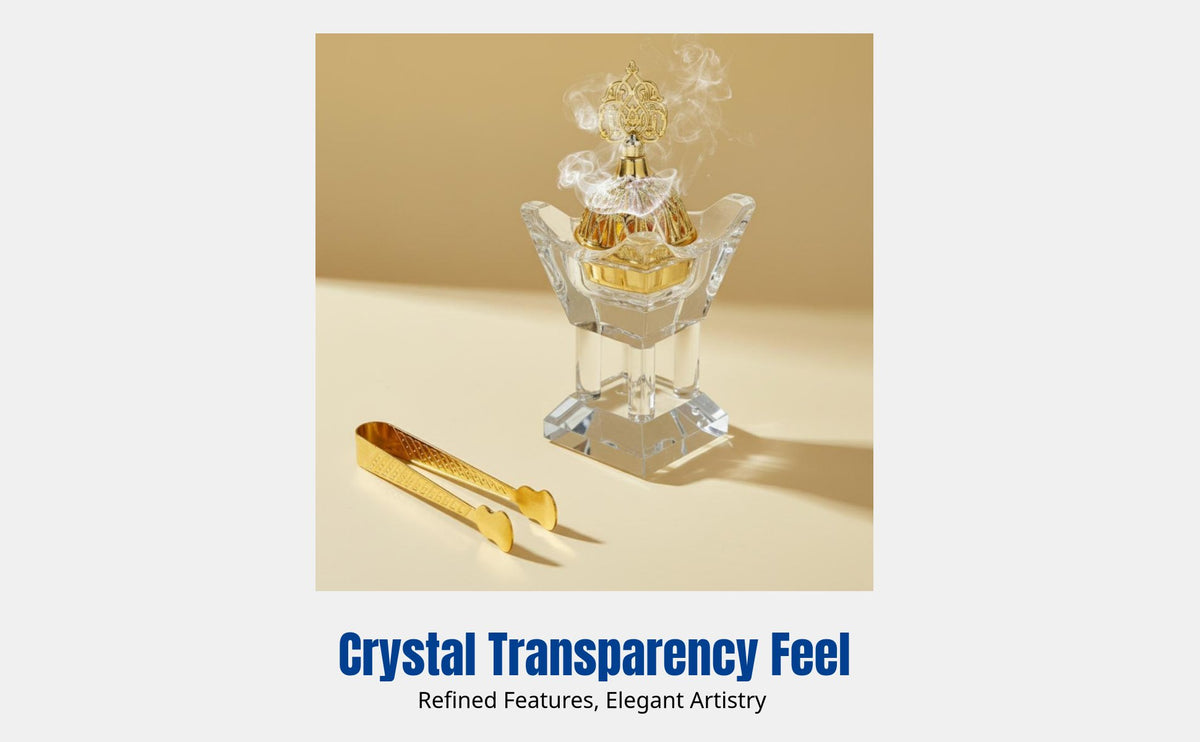 Crystal Burner, Geometric Decor, Creative Home Gift, Middle Eastern Style, Candle Heated