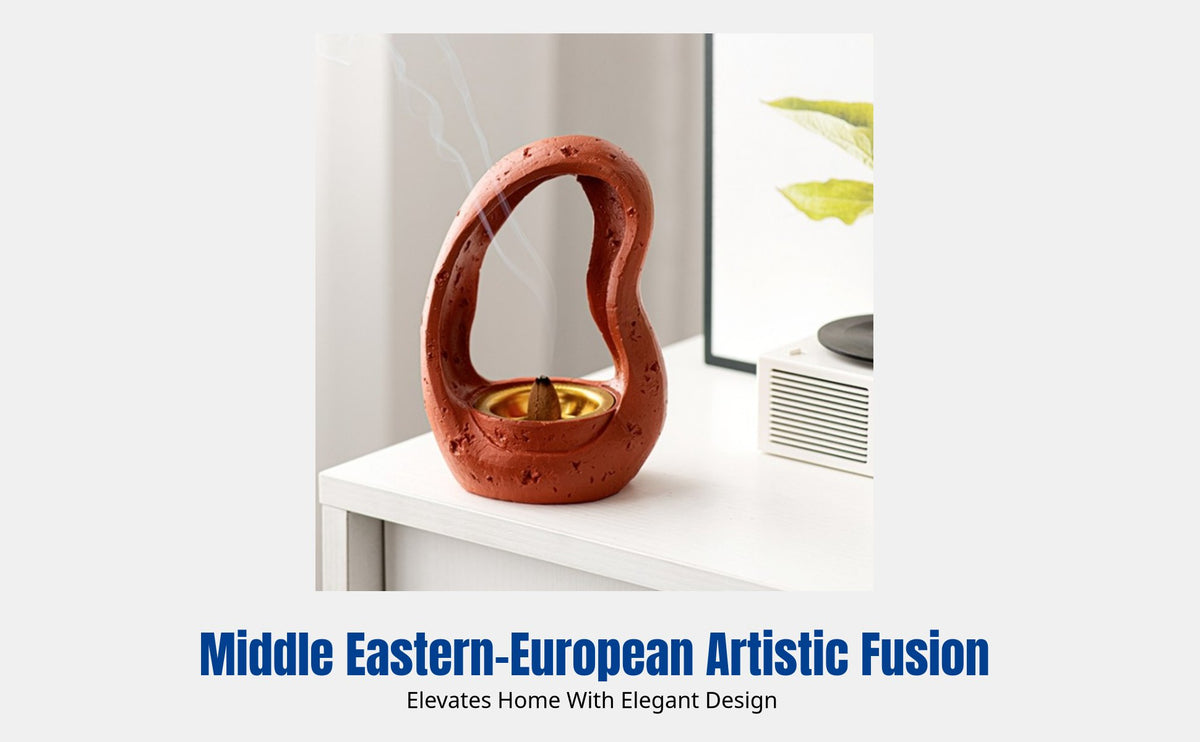 Handheld Resin Incense Burner, Classic European Style, Middle Eastern Ceremony Desktop Decor