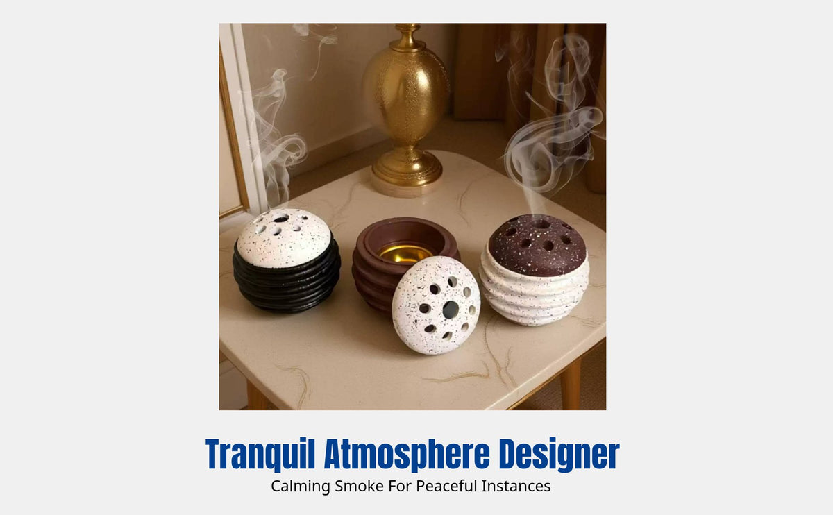 Modern Multi-Hole Hexagonal Incense Burner, Sphere Shape, Desktop Home Decor, For Middle Eastern Events