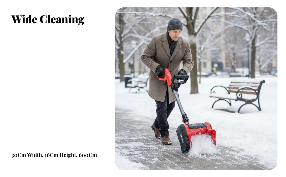 Electric Cordless ice remover, small Hand-Push winter Removal Machine for Home, driveway, Property