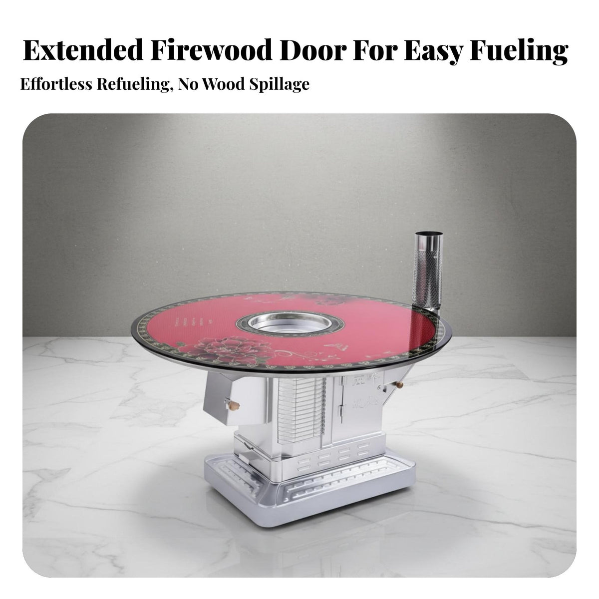 Gasification Heater, Smokeless Home Heating, Thickened frame, Rural Indoor Use