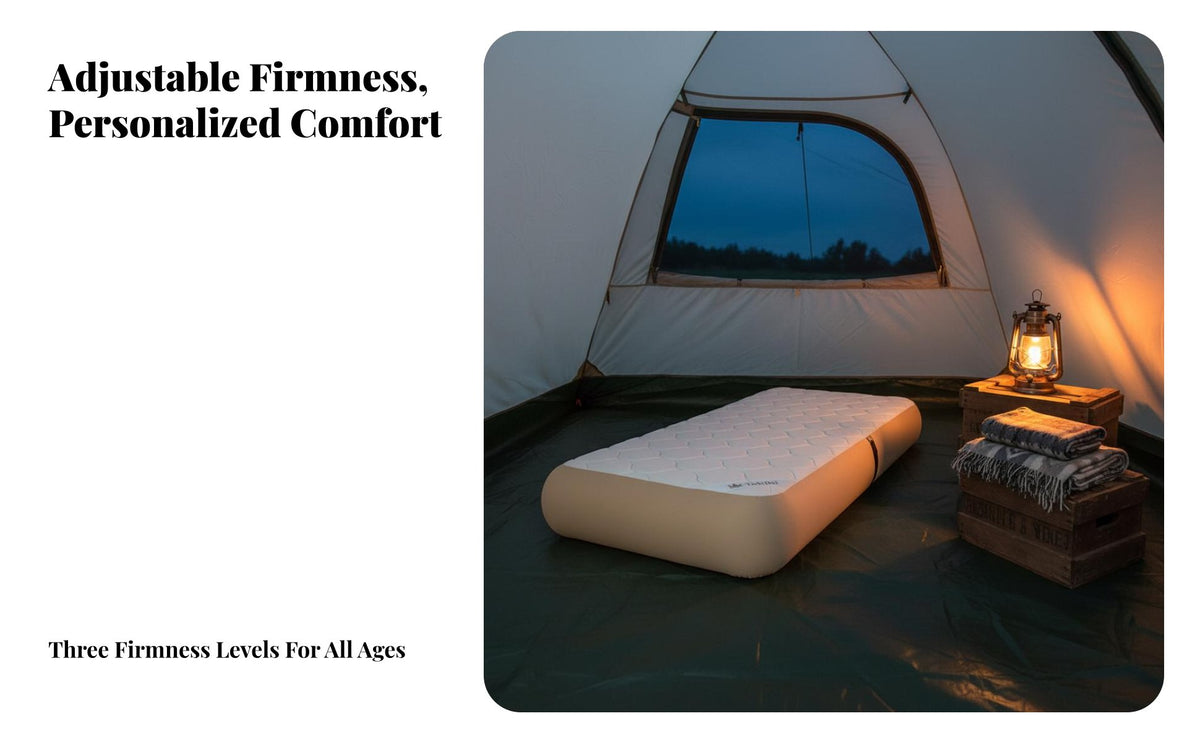 Inflatable Tent Mattress, polyurethane Outdoor Automatic Air Bed, Adjustable Firmness, Camping, Multi-Person