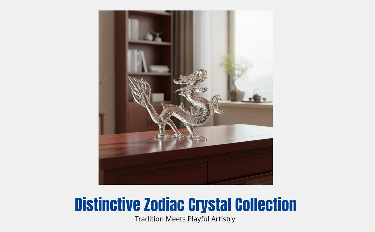 Crystal Zodiac Figurine, Glass Sculpture, Home Decor, Gift Idea