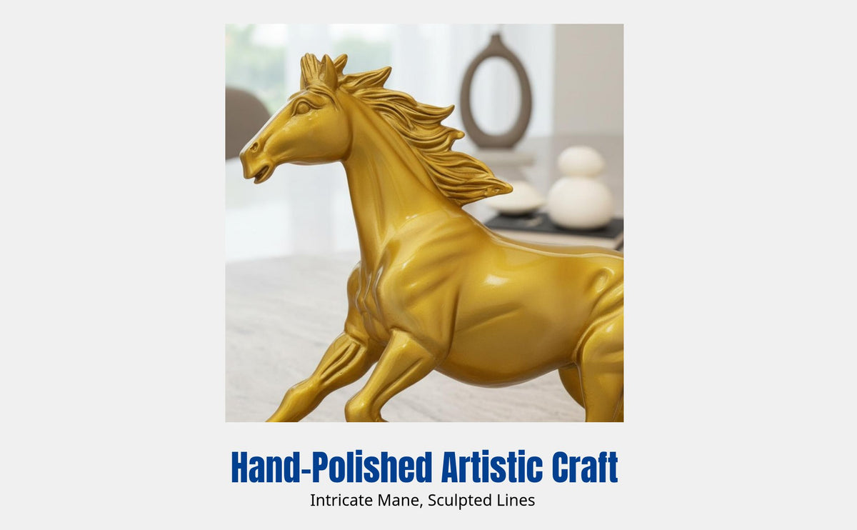 Success Horse Figurine, Metal Craft, Chinese Zodiac, Office Decor, Gift