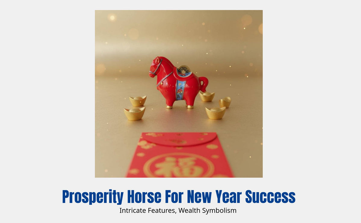 2026 New Year Horse Zodiac Figurine, Ceramic Fortune Symbol, Desktop Decor, Business Gift