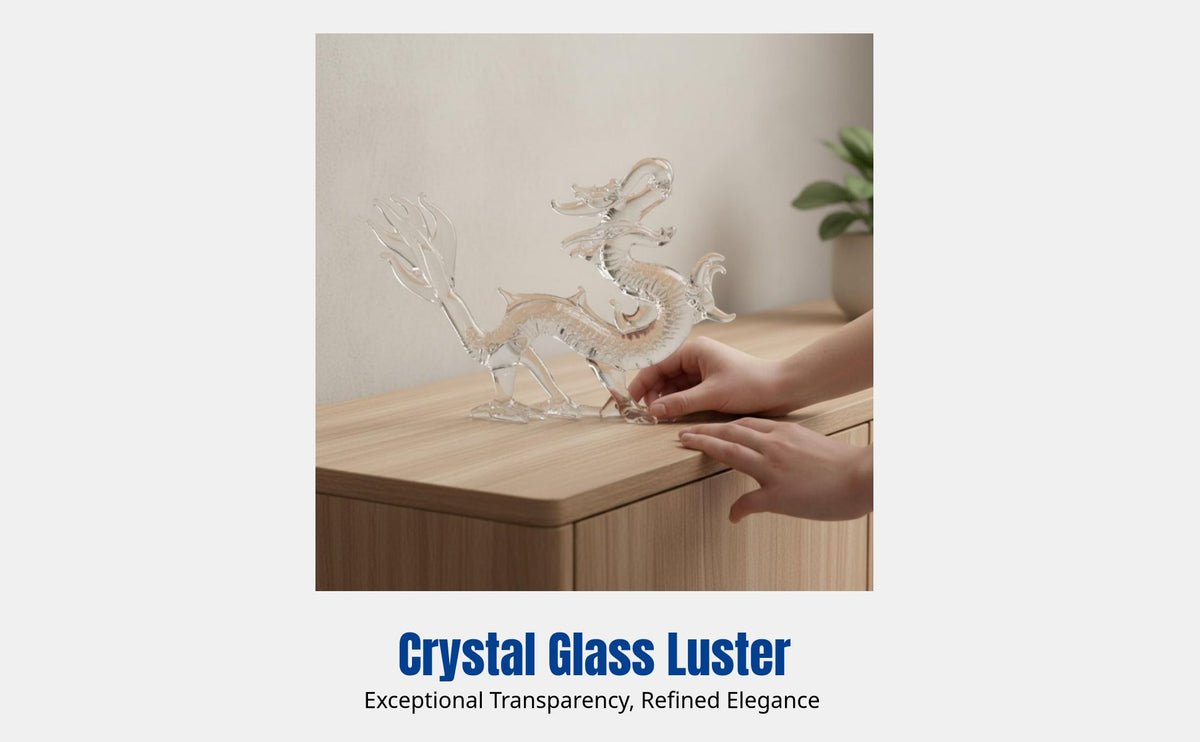 Crystal Zodiac Figurines, Modern Decorative Sculpture Set for Living Room