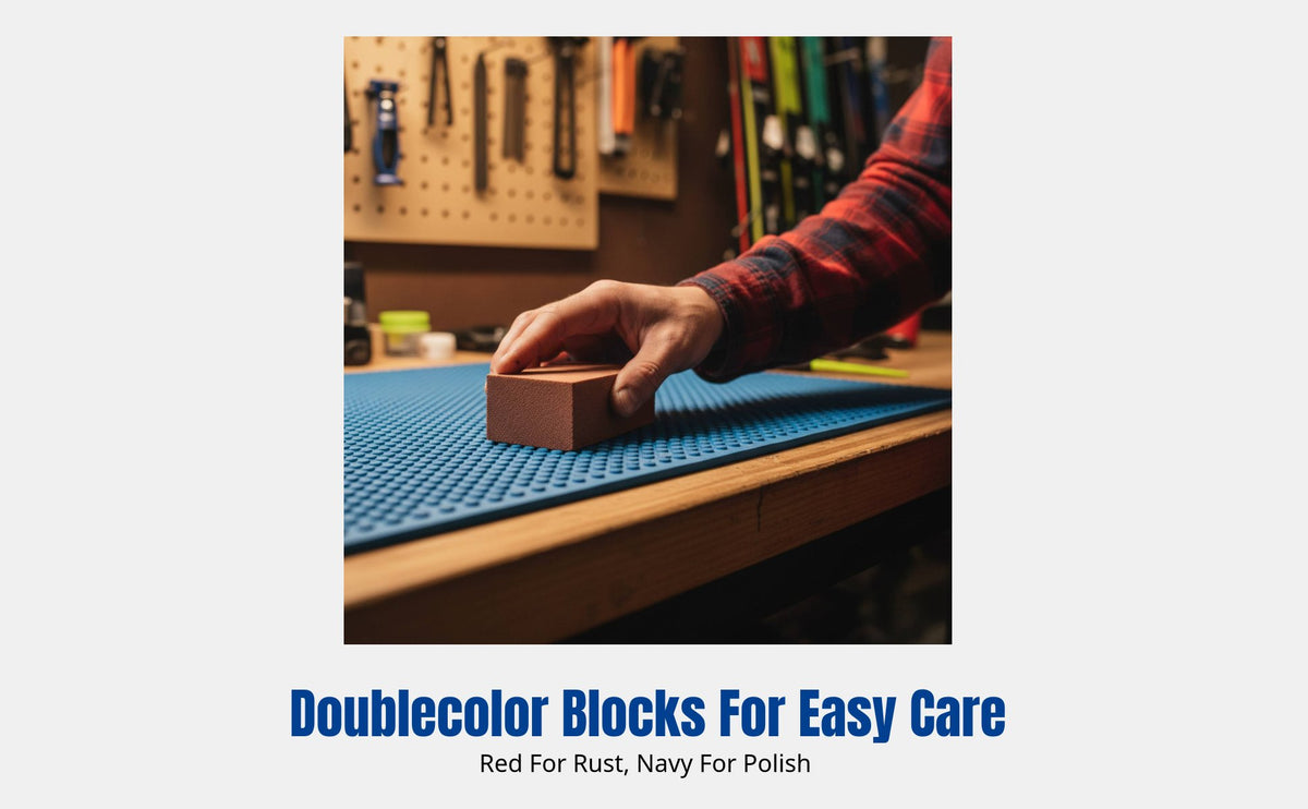Rubber Grinding Block for Ski Edge, Rust Removal, Polishing, Snowboard Steel Edge Maintenance