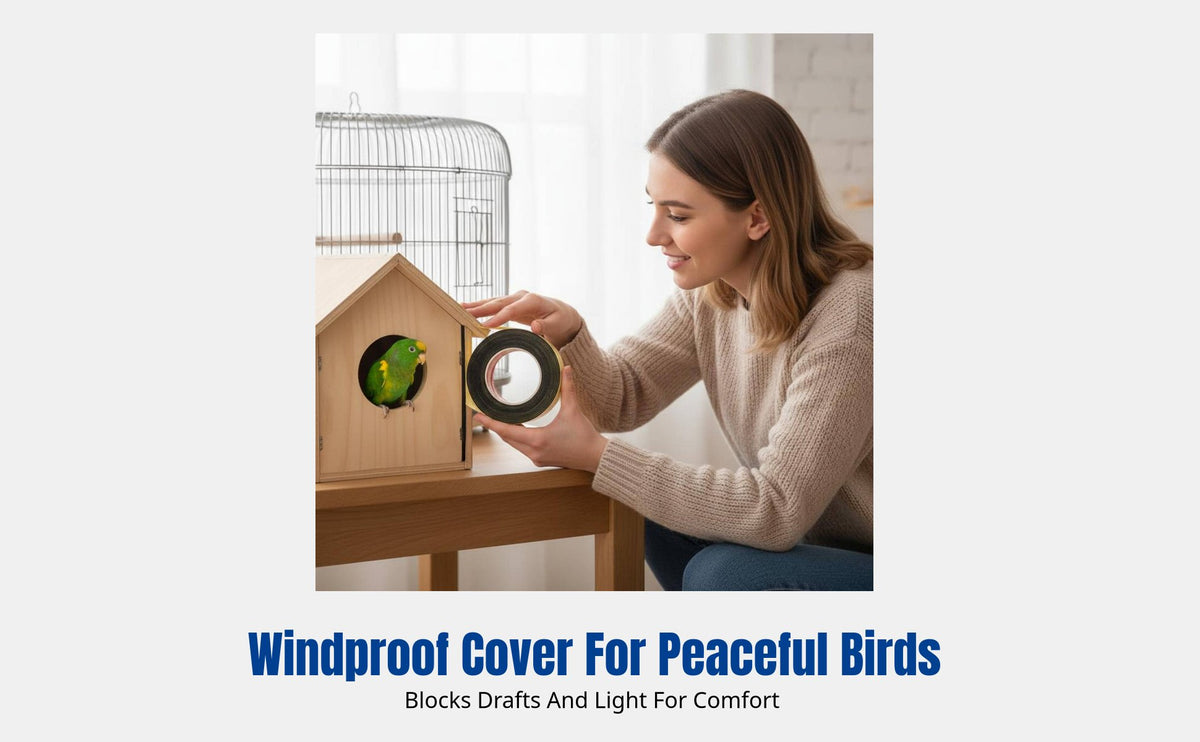 Bird House Insulation Foam Strip, Parrot Cage Border, Winter Protection, Waterproof, Black, Windproof, Anti-Vibration