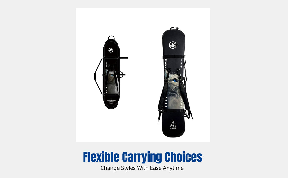 Snowboard Bag, Padded, Dual/Single Shoulder, Antiabrasion, Shockproof, Rim Guard, Waterproof, Elastic