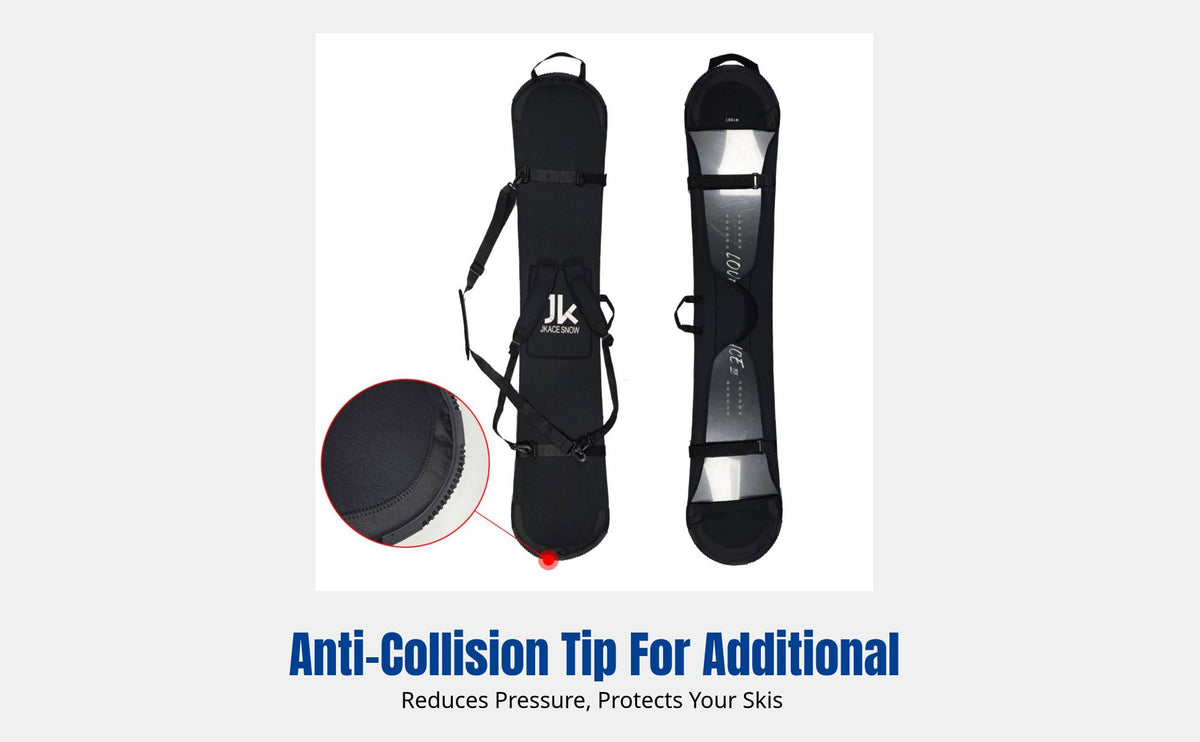Snowboard Cover, Dumpling Skin, Anti-Abrasion & Anti-Rust, Shoulder/Backpack, SBR Neoprene, Secure Closure