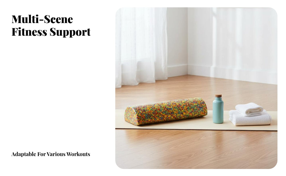 EPP Foam Half Round exercise cylinder, Balance Training, Fitness Equipment, Non-Slip, Multi-Scene Use