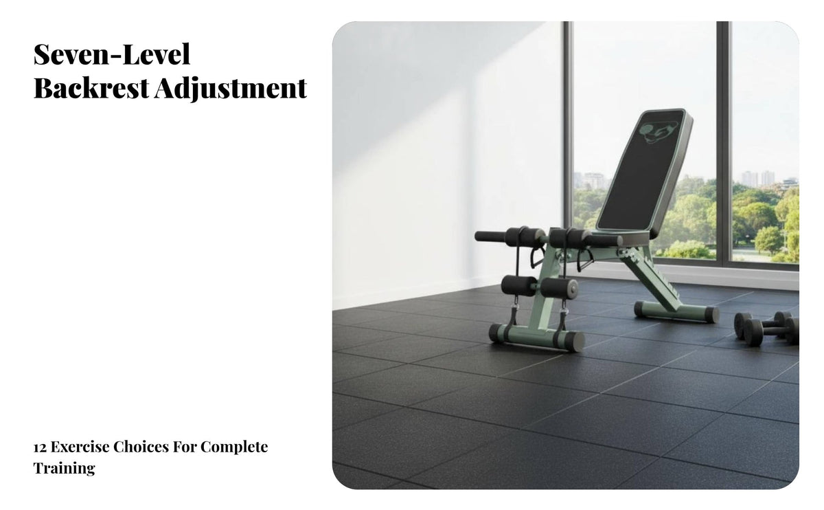 Dumbbell Bench, Multi-Functional Folding Fitness Chair, Home Gym Equipment for Men, Sit-Up Support