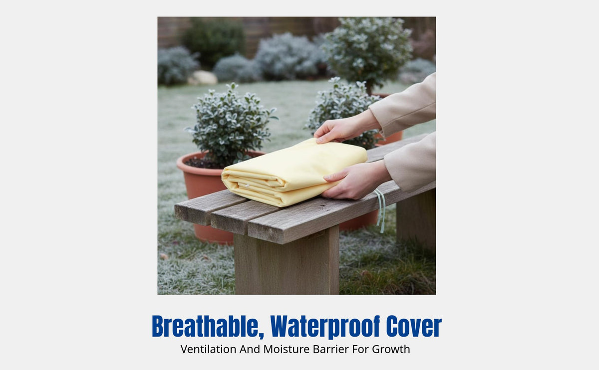 Cold Weather Protection Cover, Non-Woven, Drawstring Closure, Cold-Resistant, Breathable, Durable