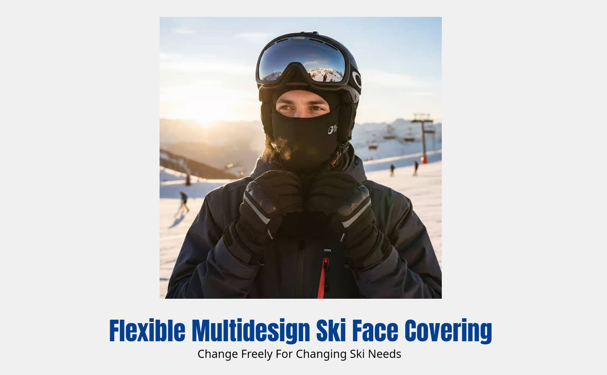Ski Face Cover, Windproof Thermal Balaclava, Outdoor Winter Headwear for Men & Women