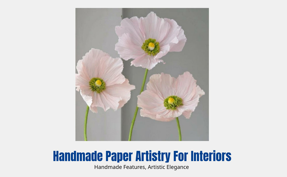 Giant Paper Flower, Handmade Decorative Floral, Glass Pane Display, Event Arrangement, Commercial Decor