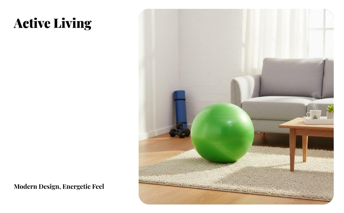 PVC Exercise sphere, 55cm Thickened Antirupture exercise sphere, Multi-Color, Fitness & Pilates, for children Women