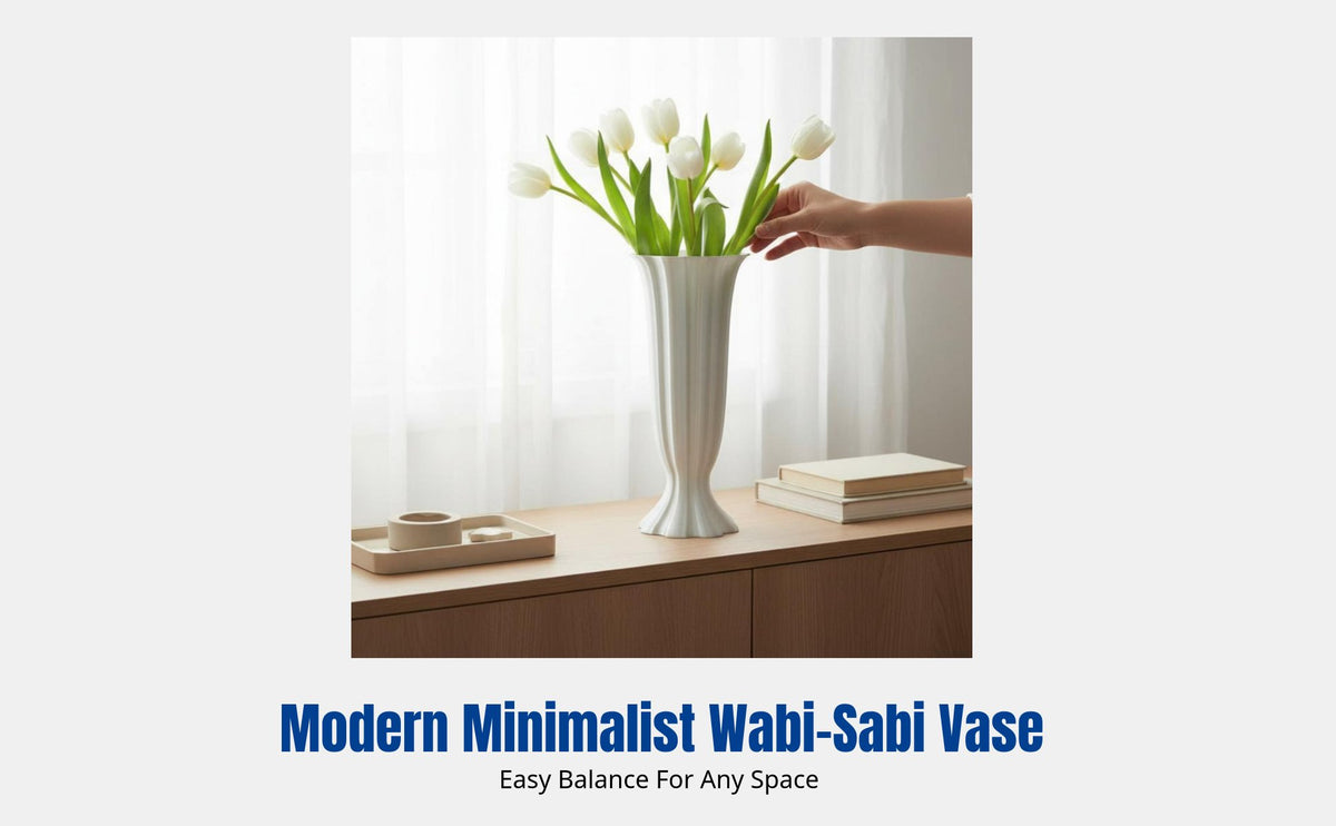 3D Printed Vase, Silky Surface, Modern Creative Desktop Flower Arrangement, Gift Souvenir