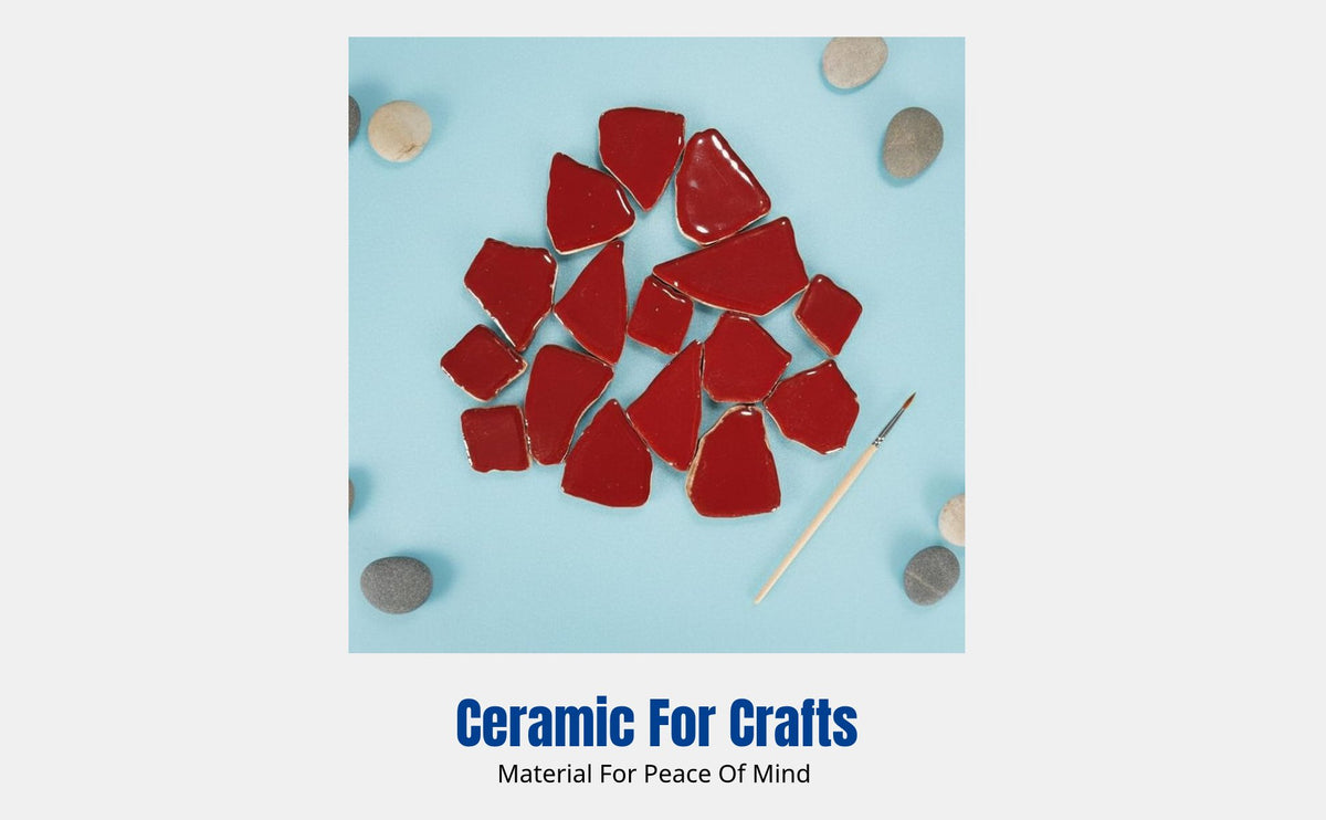 Irregular Ceramic Mosaic Pieces, DIY Craft Tiles, Loose Parts for Wall & Floor Decor