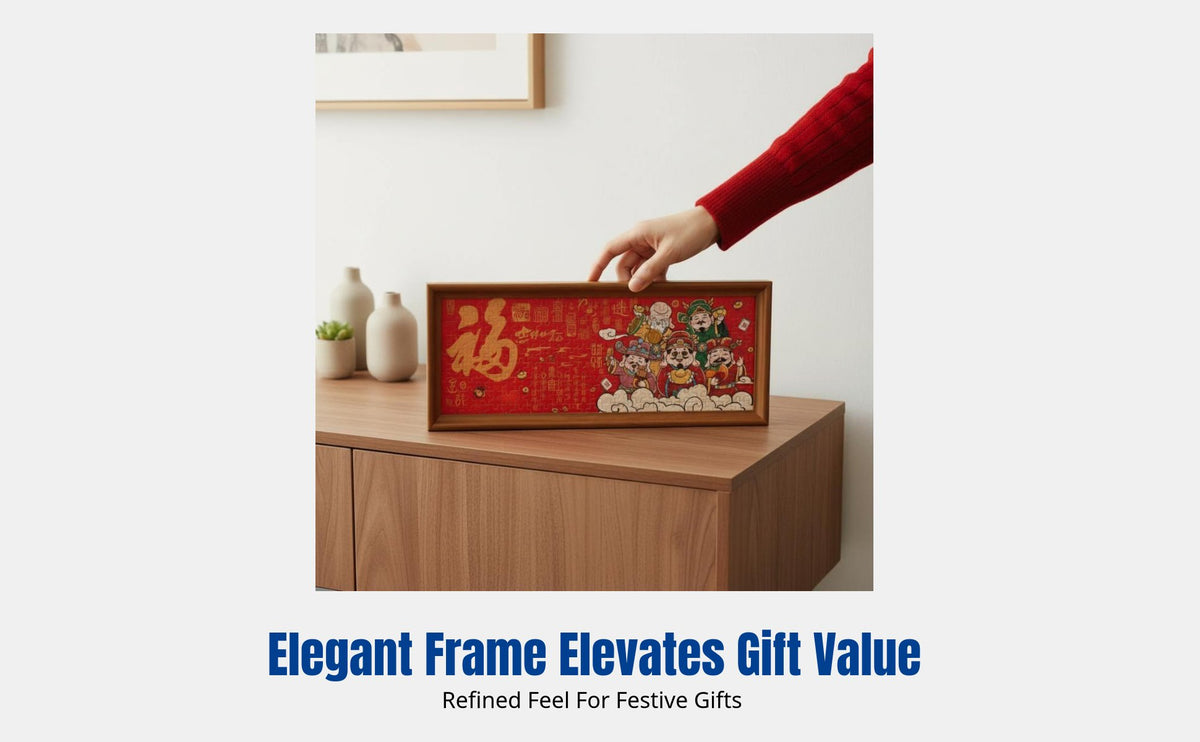 DIY Jigsaw Picture Frame, Rectangular Desktop Decor, New Year Room Decoration, Handmade Fortunate Gift