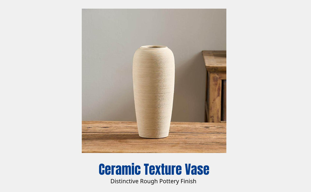 Artistic Chato Ceramic Vase, Retro Rustic Pot, Living Room Decor, Hydroponic Arrangement