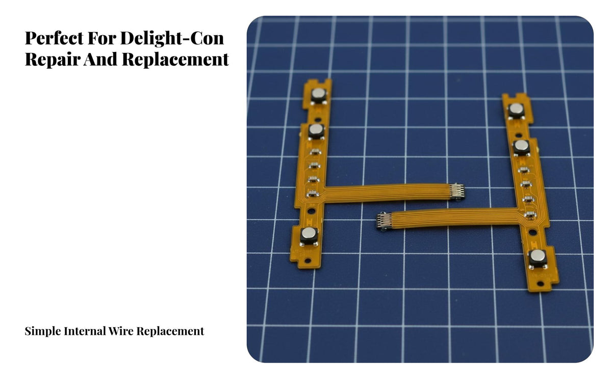 coconsoleole Controller Ribbon wire, Compatible game-Con L input secondary L L1 right button, Replacement Flex for port Right Handle