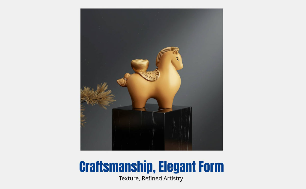 Horse Incense Holder, Chinese Style Aromatherapy Decor, Desktop Tea Table Ornament, Gift Idea
