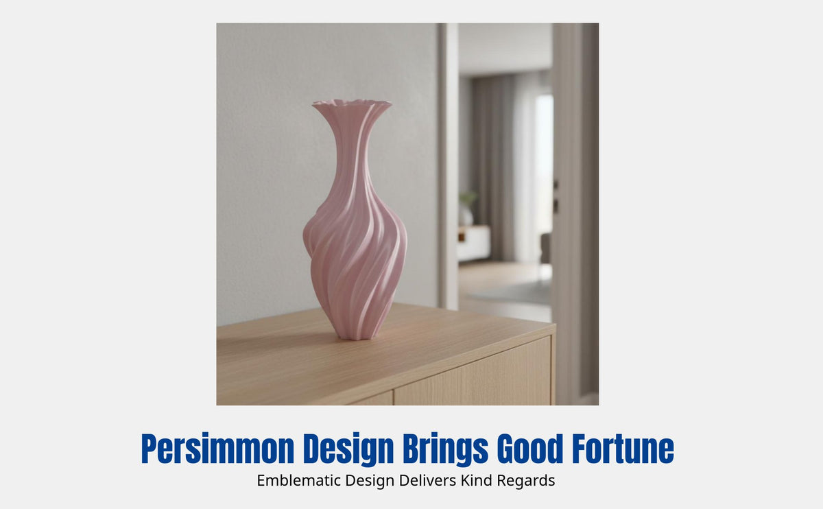 3D Printed Twisted Vase, Artistic French Desktop Decor, Modern INS Home Accent