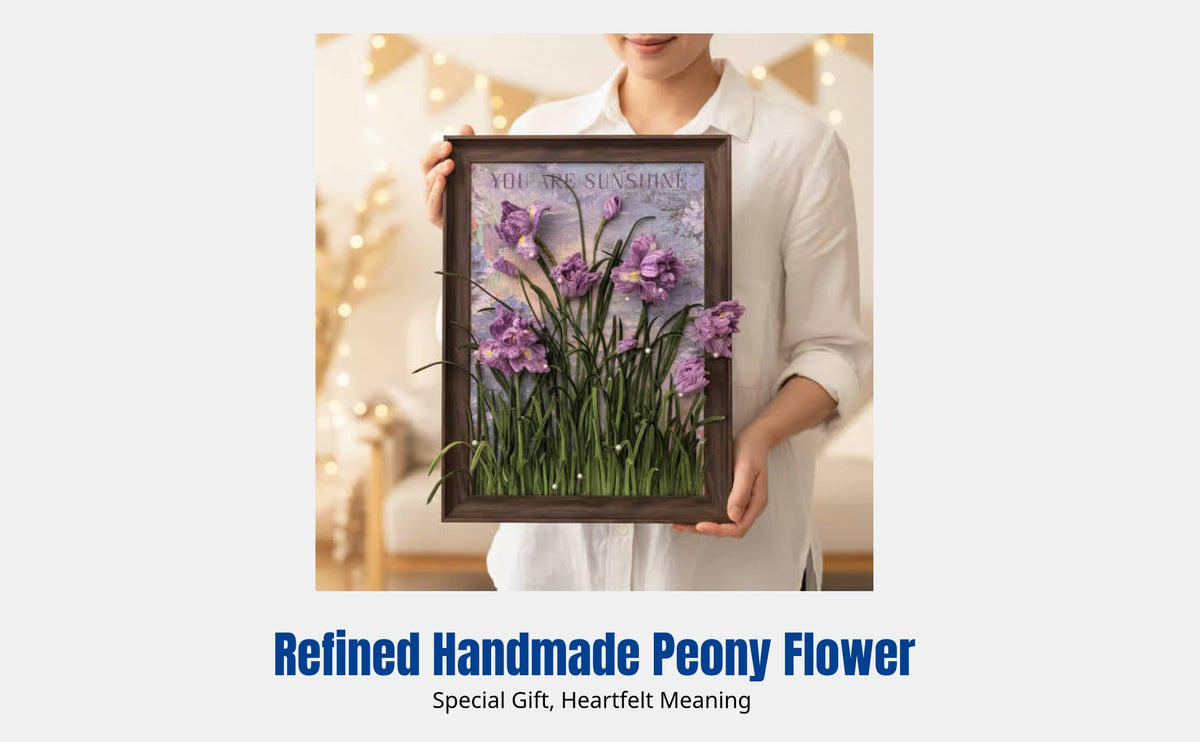 Twist DIY Frame, Handmade Hyacinth Flower Art, Decorative Painting, Birthday Gift for Teacher