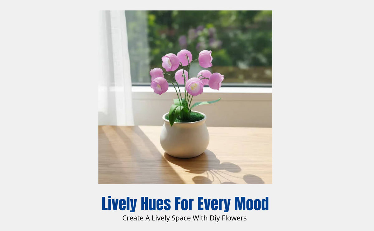 Lily of the Valley DIY Craft Kit, Creative Handmade Flower Pot, Decorative Gift for Teacher's Day