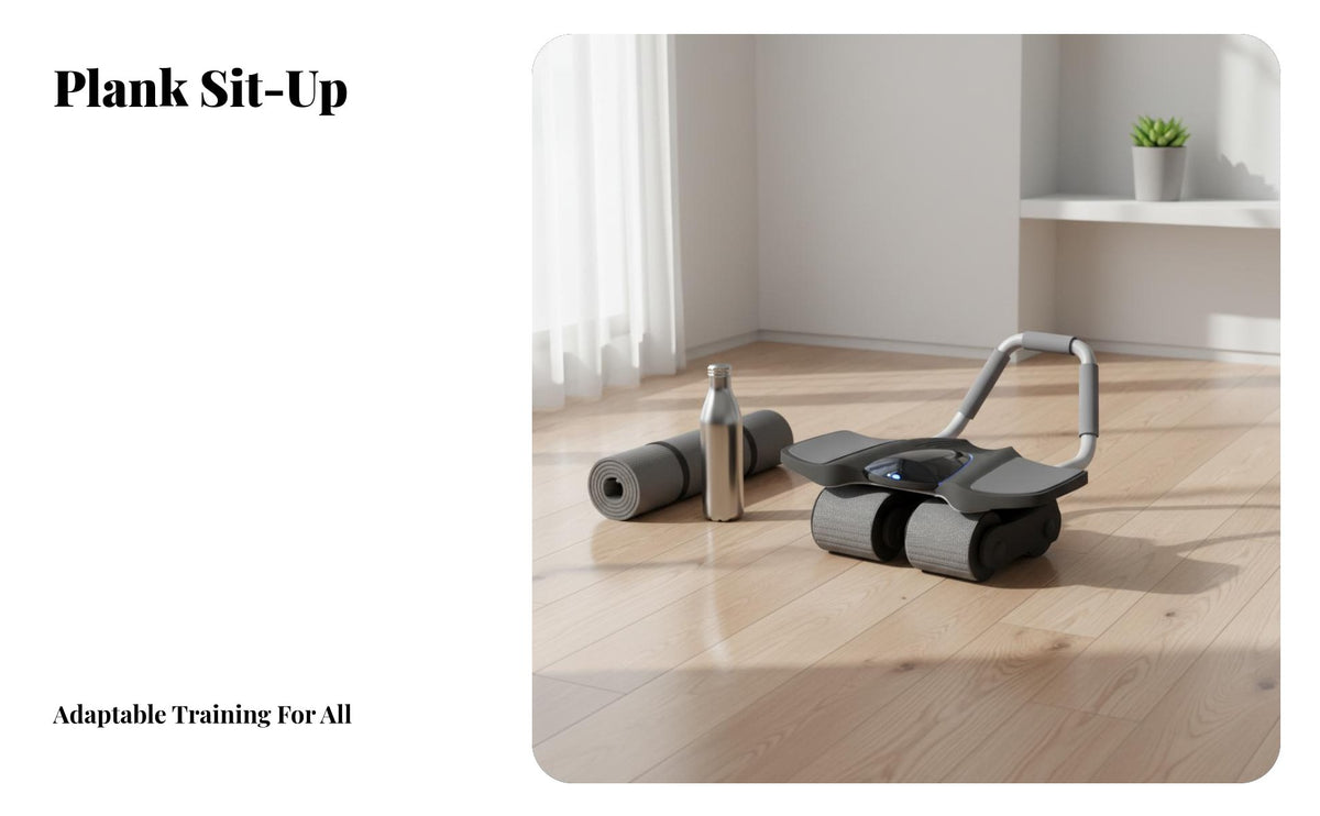 Ab wheel, Four-Wheel Automatic return motion, Home Fitness Equipment for Men, Wide Design, Multi-Color, Random Kneeling Pad