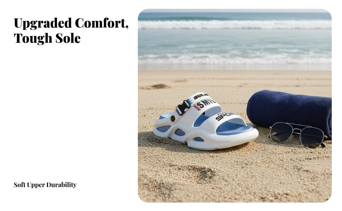 2025 Outdoor Slip-On Sandals, Anti-Slip Beach Slides, travel Sport multi-purposeUse sandals