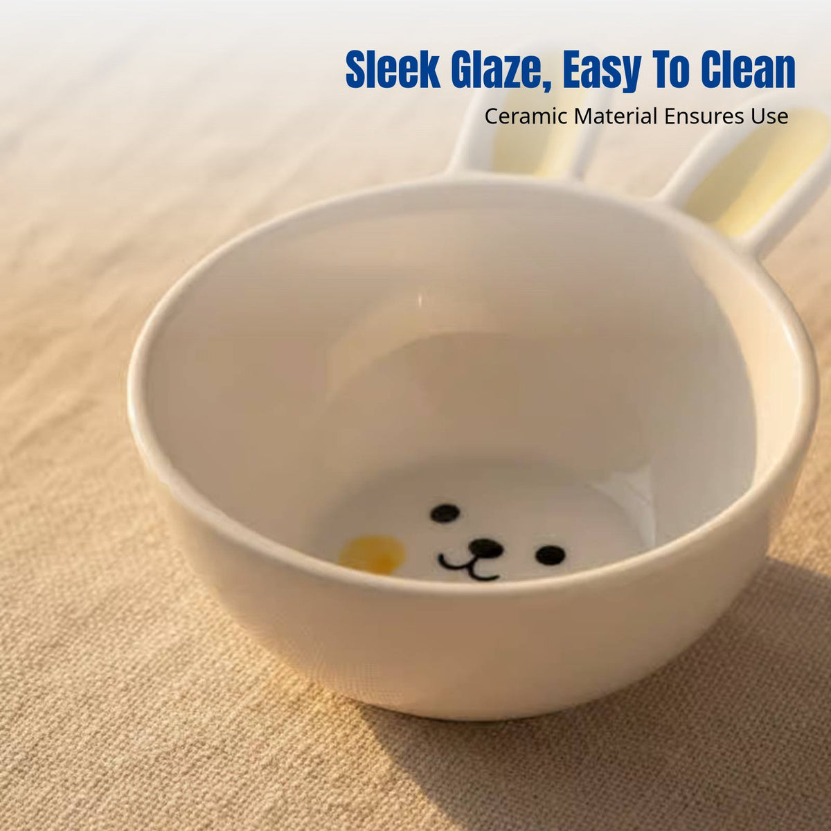 Ceramic Sauce Dish, Cute Bunny Shaped Dipping Bowl, Trendy Tableware, Seasoning Plate