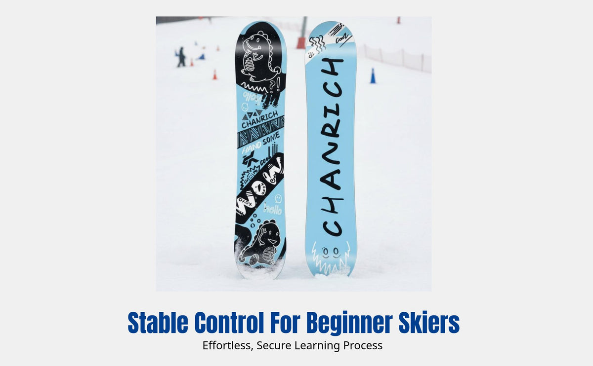 Kids Versatile Snowboard, All-Terrain, Secure Foot Binding, Durable, Multiple Cartoon Designs