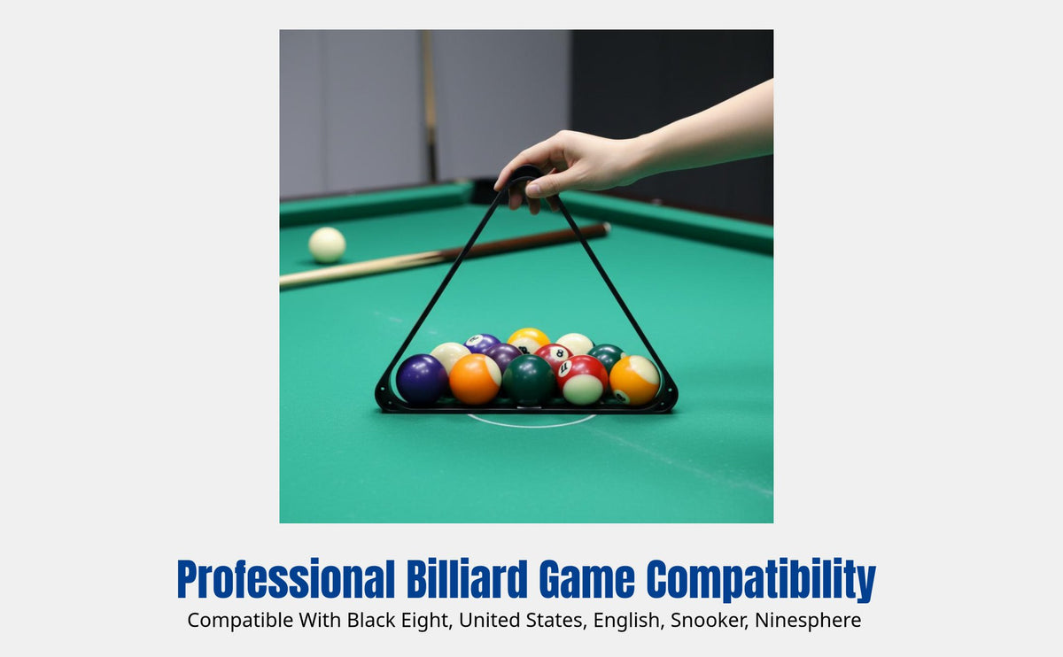 Billiard Triangle Rack, Snooker Ball Frame, English US 9-Ball Table Accessory, Pool Setup Tool