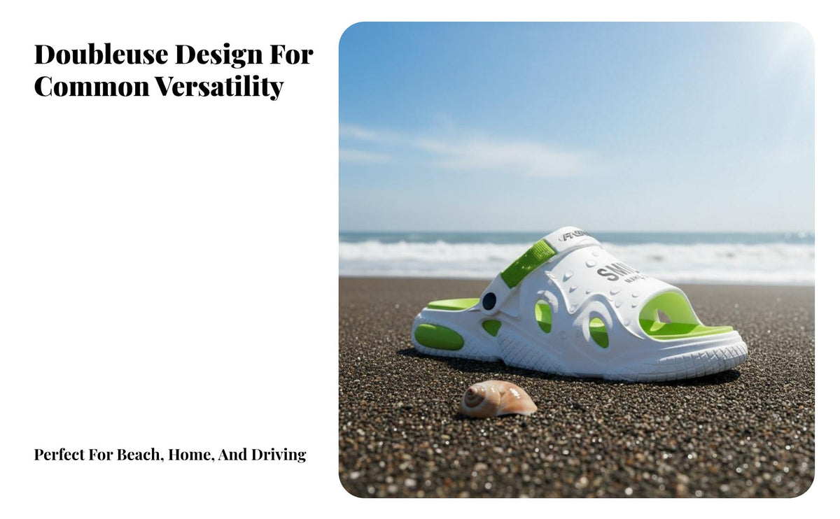 Breathable Thick Sole House Shoes for Men, New Summer, Soft Padded, Outdoor Beach Sandals