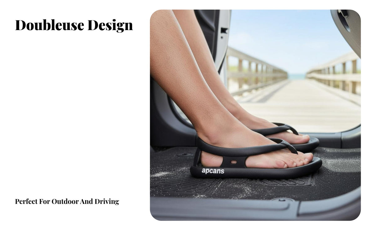 Men's House Shoes Sandals Beach Shoes Summer Non-Slip Outdoor Versatile Sport Thick Sole