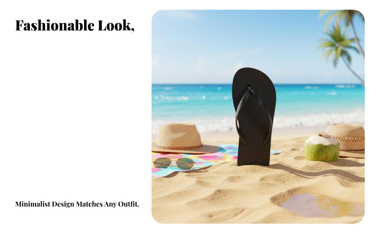 Flip Flops, Summer Outdoor Anti-Slip Sandals, Durable Beach Thong for All