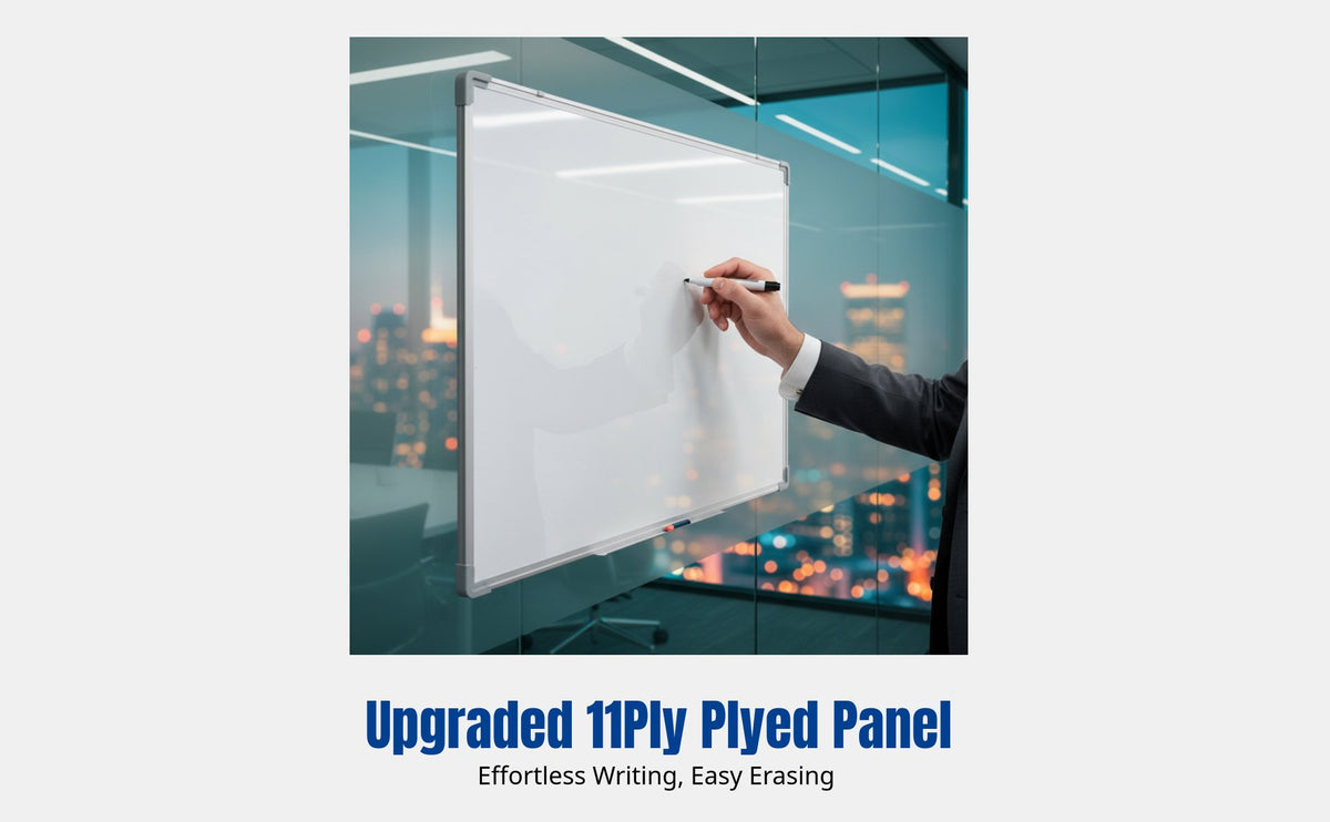 Double-Sided Hanging Whiteboard, Removable Wall-Mount, for Office, Home, Teaching