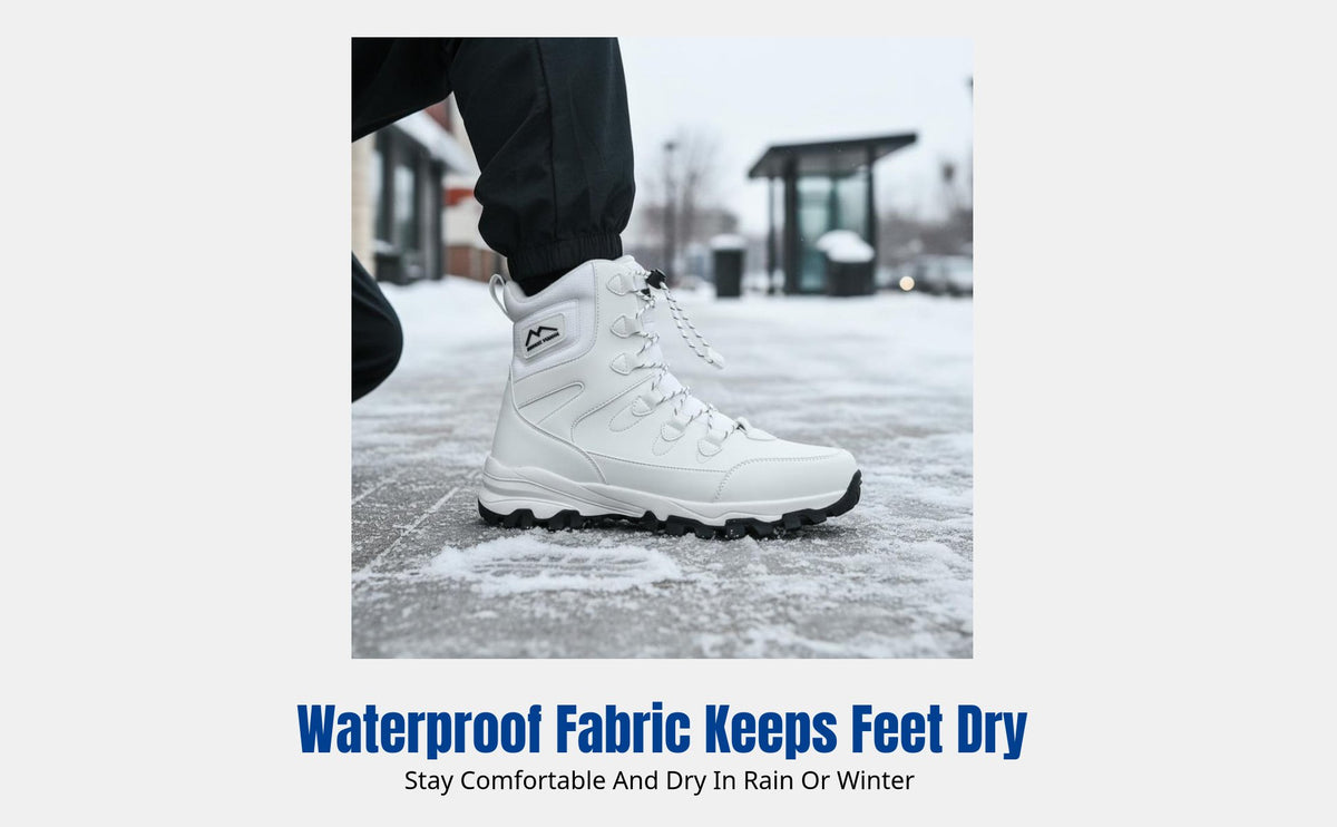 Unisex Winter Boots, Thick Plush, Waterproof, Anti-Slip, Outdoor, Warm