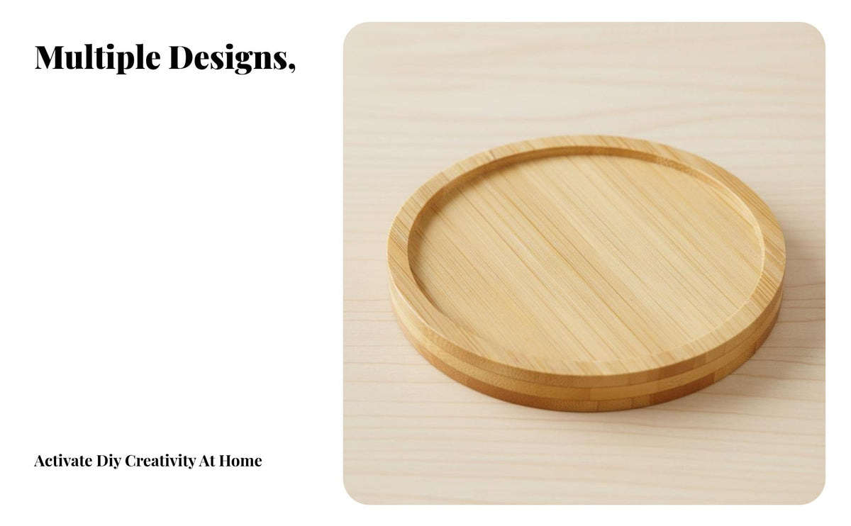 Bamboo drink mat, Handmade DIY Material, Heat Insulation, Irregular Shape, Table Mat for Students