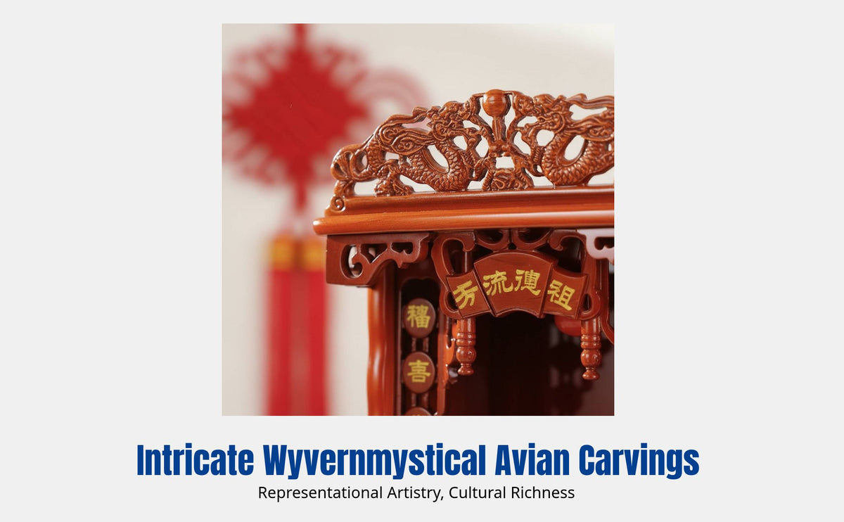 Hardwood Altar Cabinet, Carved Incense Table, Temple Shrine Stand, Traditional Buddhist Worship Table
