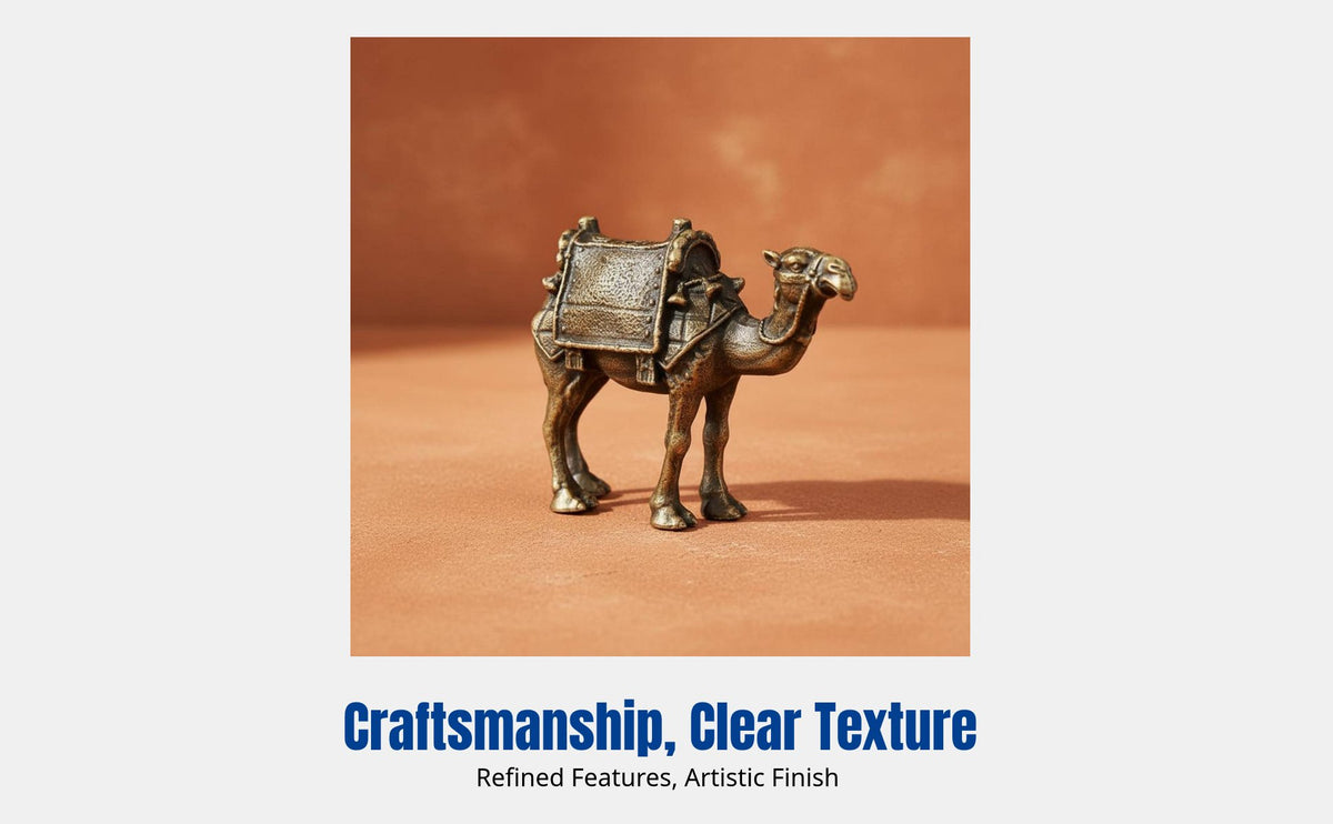 Antique Finish Camel Incense Burner, Alloy Holder, Middle Eastern Home Decor, Dunhuang Souvenir, Meditation Ornament