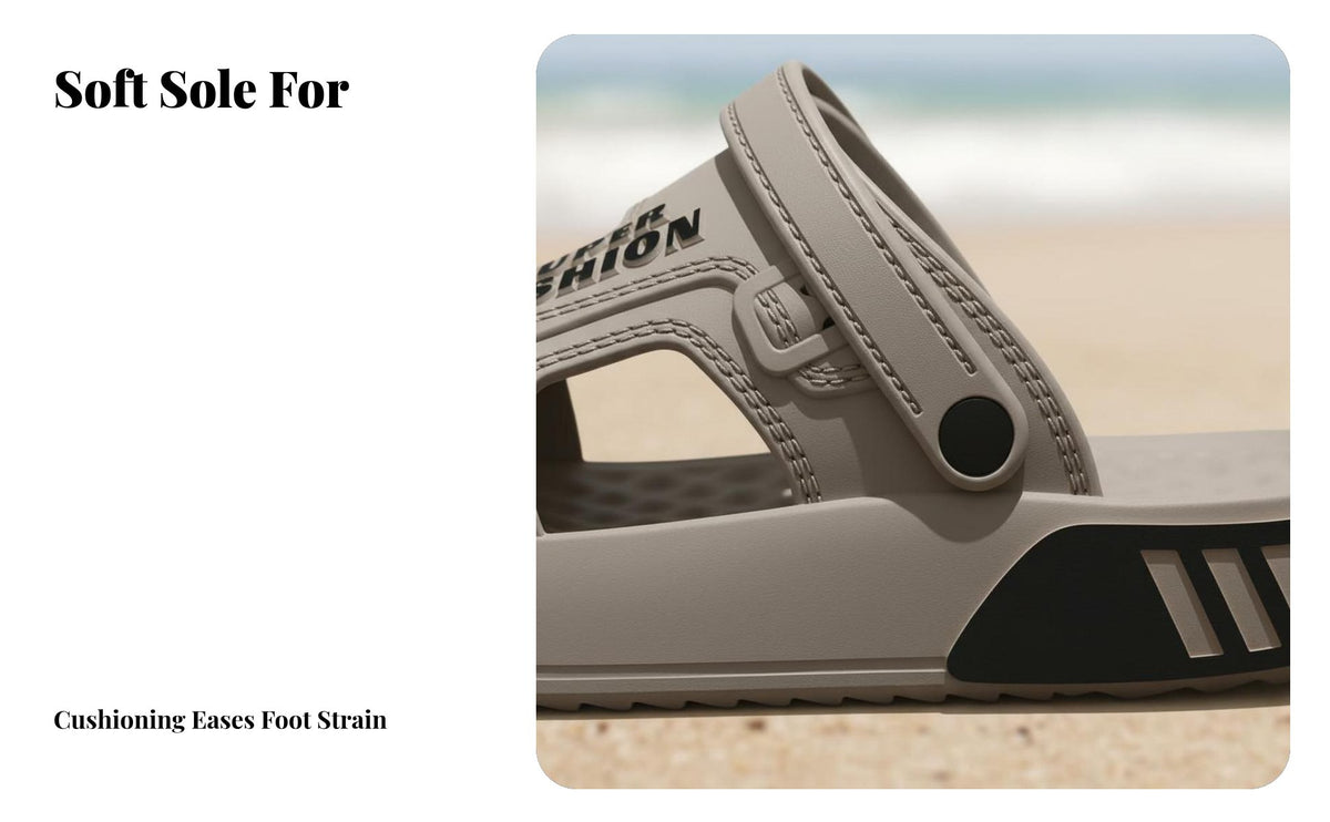 Men's Sandals, 2025 Summer New, Breathable, Anti-Slip, Wear-Resistant, Outdoor Beach Slides for Driving