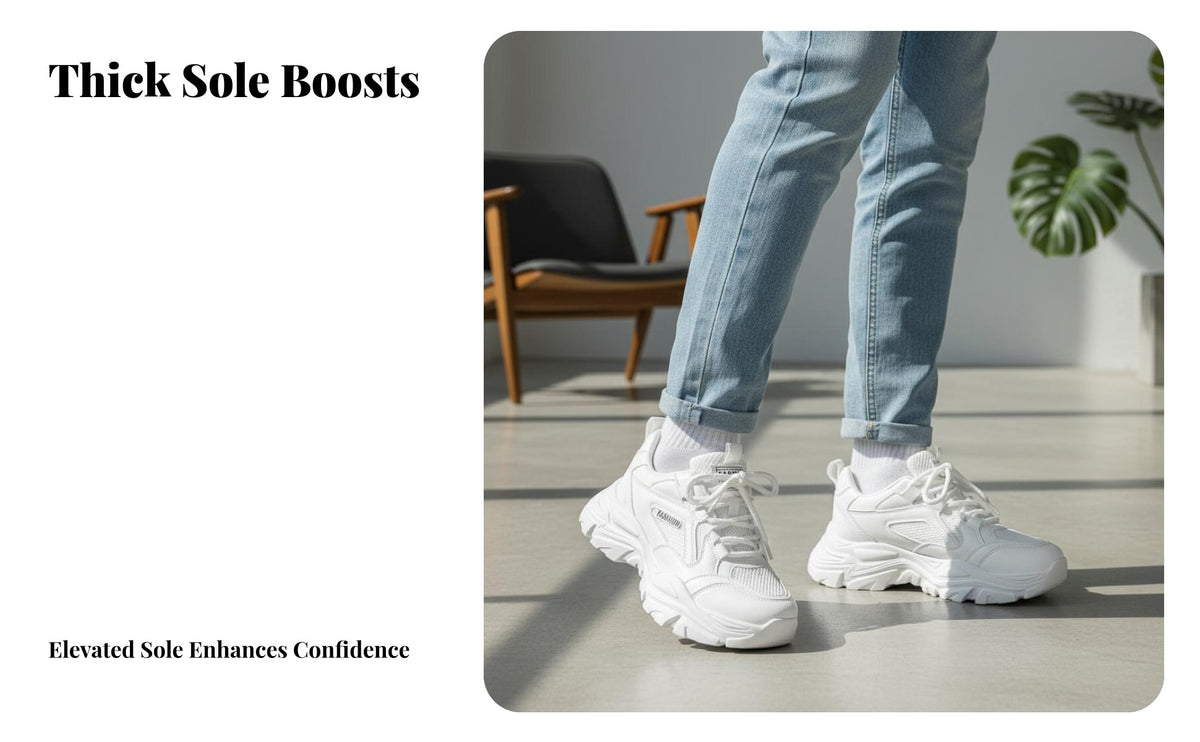 Men's Breathable Mesh Athletic Shoes, 2025 Summer Fashion Thick Sole Running Dad Shoes