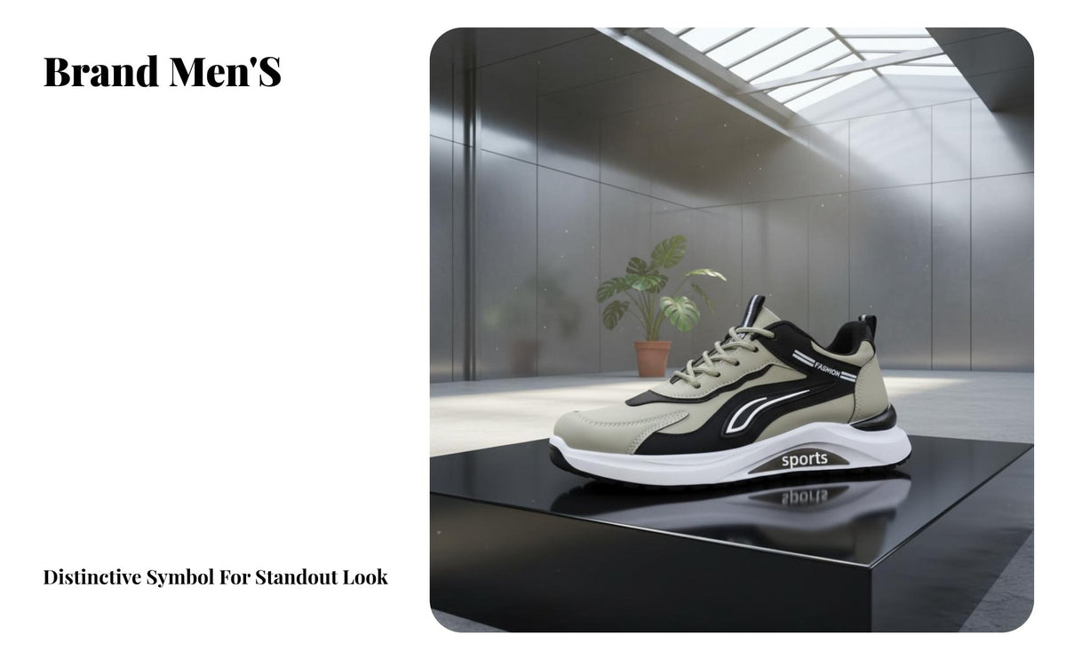 Men's informal athletic shoes, 2025 New Waterproof Leather Running Shoes, Non-Slip Athletic Trainers, All Season, Lace-Up, Low Top