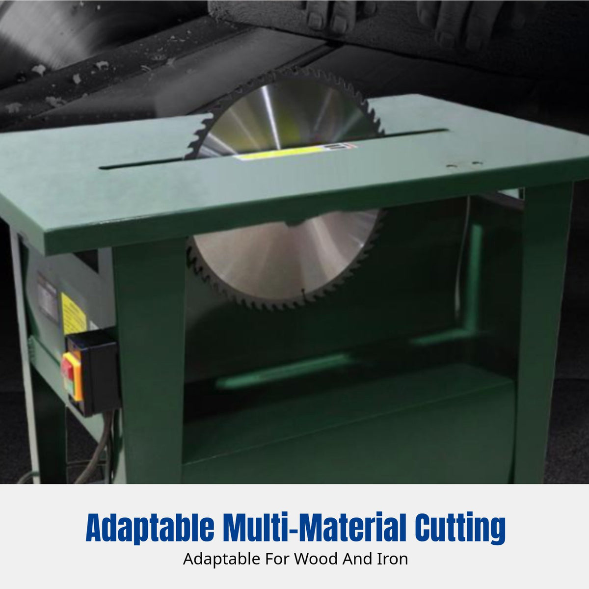 Woodworking Table Saw, Professional Sliding Table Saw, 3KW 4KW Heavy-Duty Disc Saw, Three-Phase Bench Saw for Workshop, Multi-Material Cutting
