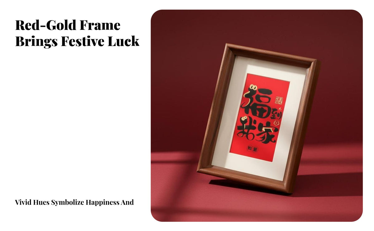 Picture Frame Decor, Good Luck Blessing, New Year Table Accent, Housewarming, Living Room