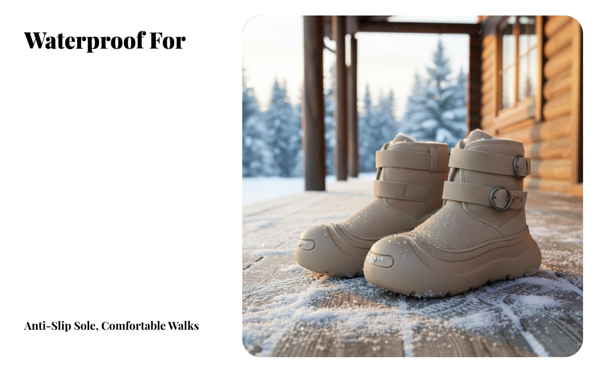 Winter Plush winter Boots, Thick Sole, Waterproof, Couple Warm Shoes for Men & Women